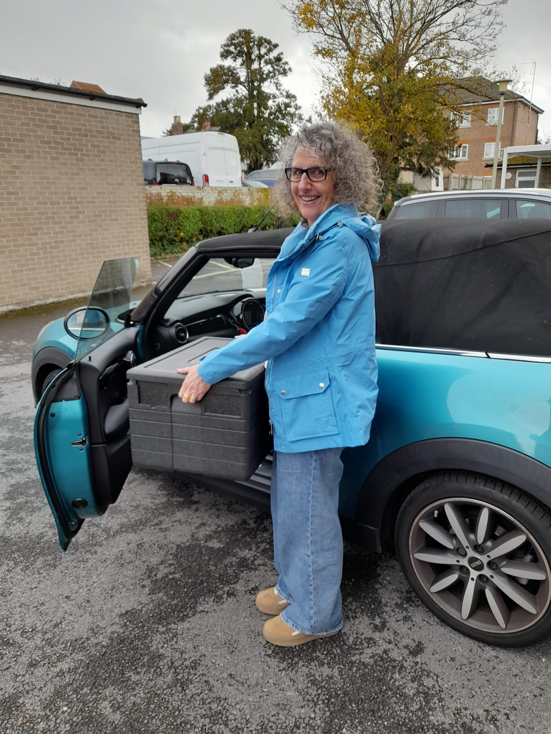 Preparing for the day’s Meals on Wheels deliveries at Fair Close
